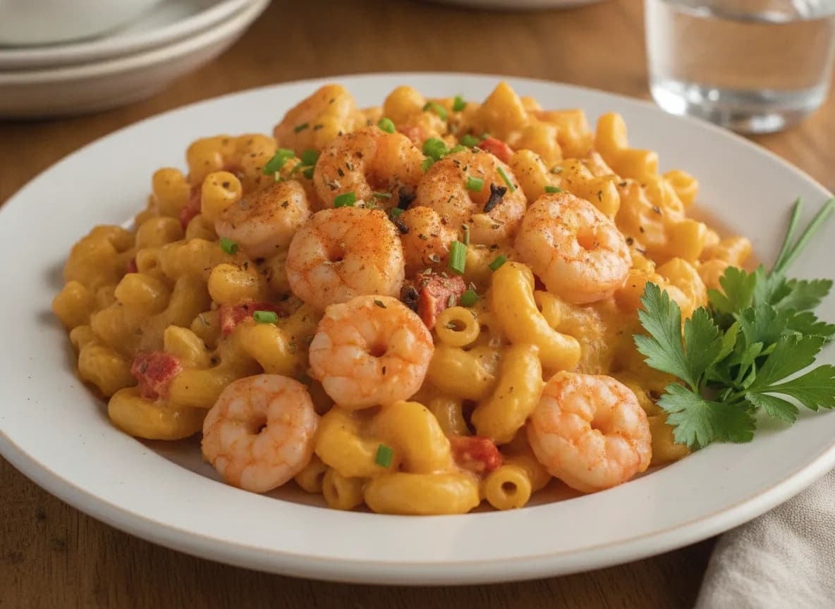 Trader Joe's Lobster Mac and Cheese (Argentinian Red Shrimp)