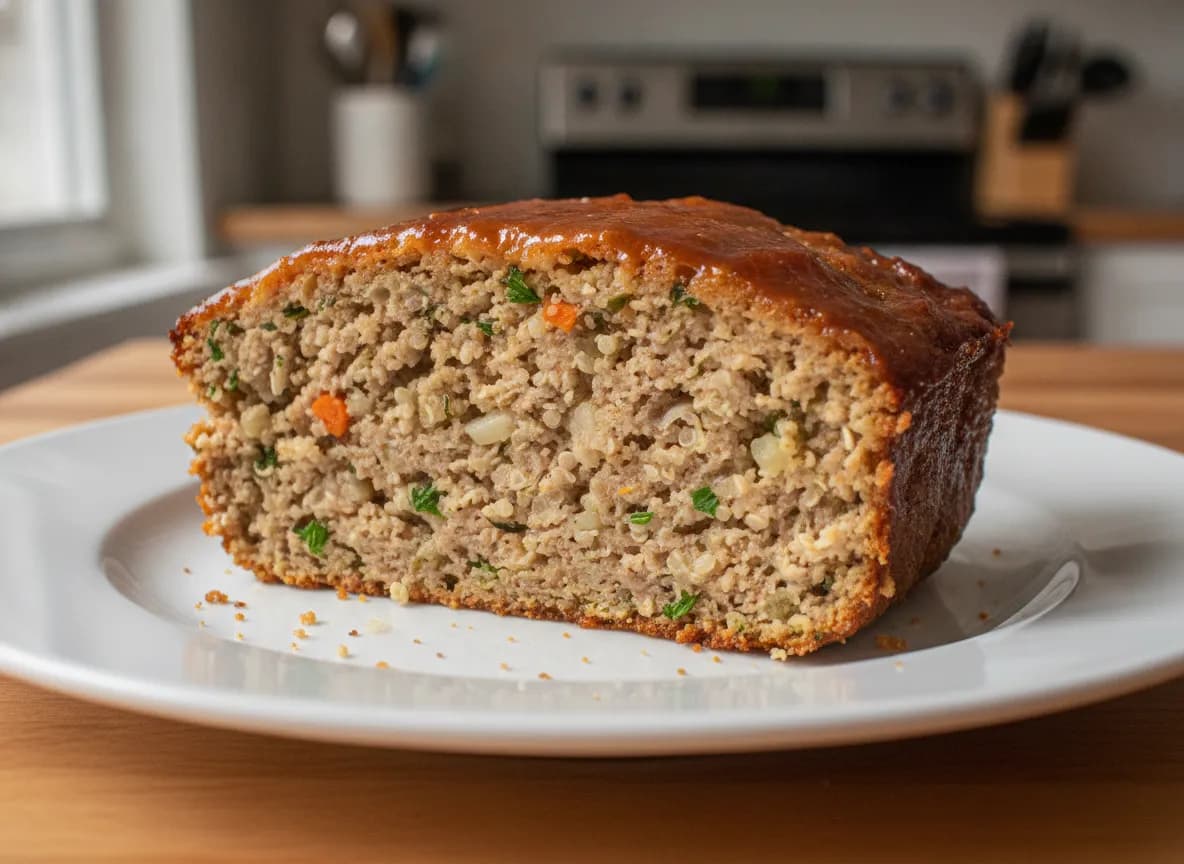 Turkey and Quinoa Meatloaf with Maple Glaze