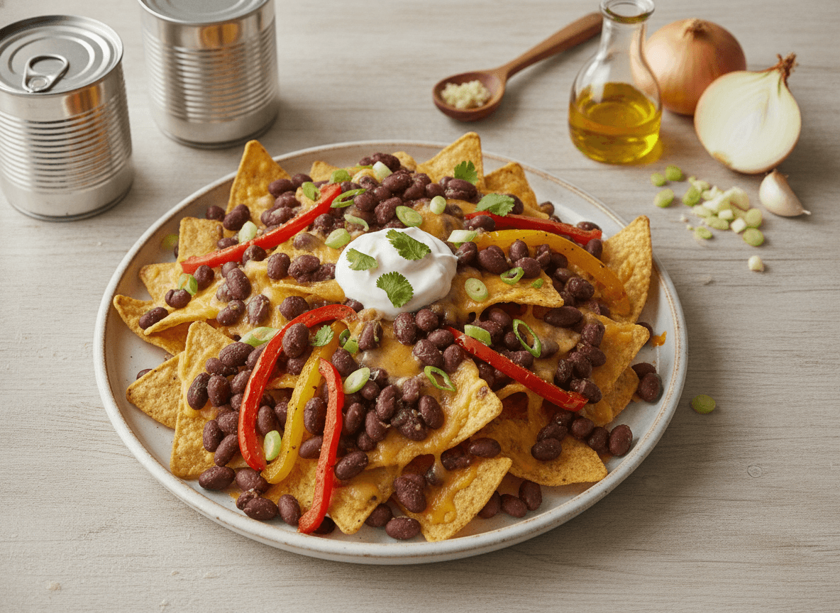 Vegetarian Black Bean Nachos